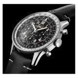 Breitling Navitimer Ref. 806 1959 Re-Edition Black Dial Brown Leather Strap Watch for Men - AB0910371B1X1