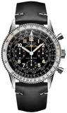 Breitling Navitimer Ref. 806 1959 Re-Edition Black Dial Brown Leather Strap Watch for Men - AB0910371B1X1