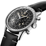 Breitling Navitimer Ref. 806 1959 Re-Edition Black Dial Brown Leather Strap Watch for Men - AB0910371B1X1