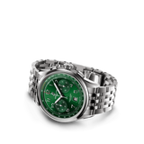 Breitling Premier B01 Chronograph 42 Green Dial Silver Steel Strap Watch for Men - AB0145371L1A1