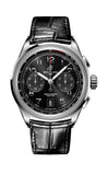 Breitling Premier B01 Chronograph 42 Black Dial Black Leather Strap Watch for Men - AB0145221B1P1
