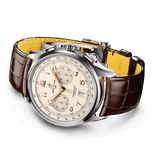 Breitling Premier B01 Chronograph 42 White Dial Brown Leather Strap Watch for Men - AB0145211G1P1