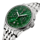 Breitling Premier B01 Chronograph 42 Green Dial Silver Steel Strap Watch for Men - AB0145371L1A1