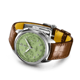 Breitling Premier B09 Chronograph 40 Green Dial Brown Leather Strap Watch for Men - AB0930D31L1P1