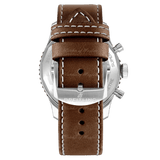 Breitling Super Avi B04 Chronograph GMT 46 Mosquito Black Dial Brown Leather Strap Watch for Men - YB04451A1B1X1