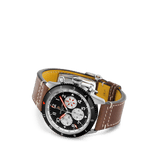 Breitling Super Avi B04 Chronograph GMT 46 Mosquito Black Dial Brown Leather Strap Watch for Men - YB04451A1B1X1