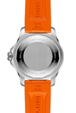 Breitling Superocean Automatic 36 Orange Dial Orange Rubber Strap Watch for Men - A17377211O1S1