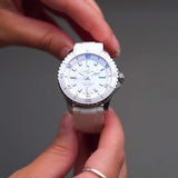 Breitling Superocean Automatic 36 White Dial White Rubber Strap Watch for Men - A17377211A1S1