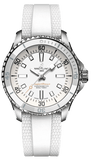 Breitling Superocean Automatic 36 White Dial White Rubber Strap Watch for Men - A17377211A1S1