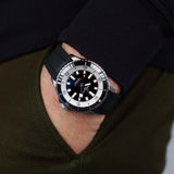 Breitling Superocean Automatic 42 Black Dial Black Rubber Strap Watch for Men - A17375211B1S1