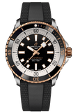 Breitling Superocean Automatic 42 Black Dial Black Rubber Strap Watch for Men - U17375211B1S1