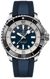 Breitling Superocean Automatic 44 Blue Dial Blue Rubber Strap Watch for Men - A17376211C1S1