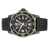 Breitling Superocean Automatic 46mm Black Dial Black Rubber Strap Watch for Men - U17368221B1S1