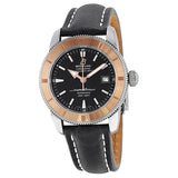 Breitling Superocean Heritage 42mm Black Dial Black Leather Men's Watch - U1732112-B