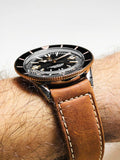 Breitling Superocean Heritage '57 Black Dial Brown Leather Strap Watch for Men - U10370121B1X1