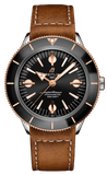 Breitling Superocean Heritage '57 Black Dial Brown Leather Strap Watch for Men - U10370121B1X1