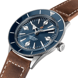 Breitling Superocean Heritage '57 Blue Dial Brown Leather Strap Watch for Men - A10370161C1X1