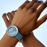 Breitling Superocean Heritage '57 Pastel Paradise Blue Dial Blue Leather Strap Watch for Women - A10340161C1X1