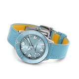 Breitling Superocean Heritage '57 Pastel Paradise Blue Dial Blue Leather Strap Watch for Women - A10340161C1X1