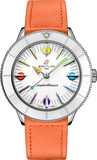 Breitling Superocean Heritage '57 Pastel Paradise White Dial Orange Leather Watch for Women - A10340A11A1X1