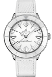 Breitling Superocean Heritage '57 Pastel Paradise White Dial White Leather Strap Watch for Women - A10340A71A1X1