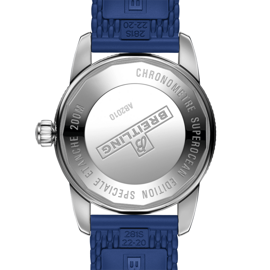 Breitling Superocean Heritage B20 Automatic 42 Blue Dial Blue Mesh Bracelet Watch for Men - AB2010161C1S1