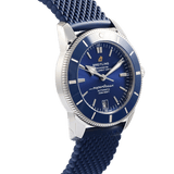 Breitling Superocean Heritage B20 Automatic 42 Blue Dial Blue Mesh Bracelet Watch for Men - AB2010161C1S1