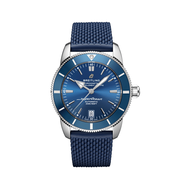 Breitling Superocean Heritage B20 Automatic 42 Blue Dial Blue Mesh Bracelet Watch for Men - AB2010161C1S1