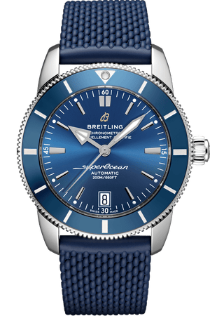 Breitling Superocean Heritage B20 Automatic 42 Blue Dial Blue Mesh Bracelet Watch for Men - AB2010161C1S1