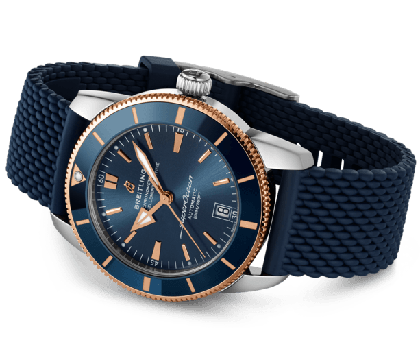 Breitling Superocean Heritage B20 Automatic 42 Blue Dial Blue Mesh Bracelet Watch for Men - UB2010161C1S1