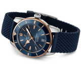 Breitling Superocean Heritage B20 Automatic 42 Blue Dial Blue Mesh Bracelet Watch for Men - UB2010161C1S1