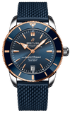 Breitling Superocean Heritage B20 Automatic 42 Blue Dial Blue Mesh Bracelet Watch for Men - UB2010161C1S1