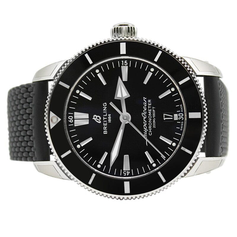 Breitling Superocean Heritage B20 Automatic 44 Black Dial Black Mesh Bracelet Watch for Men - AB2030121B1S1