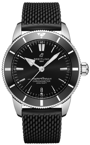 Breitling Superocean Heritage B20 Automatic 44 Black Dial Black Mesh Bracelet Watch for Men - AB2030121B1S1