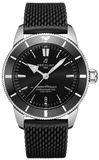 Breitling Superocean Heritage B20 Automatic 44 Black Dial Black Mesh Bracelet Watch for Men - AB2030121B1S1