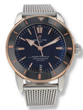 Breitling Superocean Heritage B20 Automatic 44 Black Dial Silver Mesh Bracelet Watch for Men - UB2030121B1A1