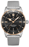 Breitling Superocean Heritage B20 Automatic 44 Black Dial Silver Mesh Bracelet Watch for Men - UB2030121B1A1