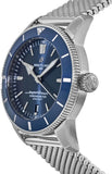 Breitling Superocean Heritage B20 Automatic 44 Blue Dial Silver Mesh Bracelet Watch for Men - AB2030161C1A1