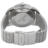 Breitling Superocean Heritage B20 Automatic 46 Black Dial Silver Mesh Bracelet Watch for Men - AB2020121B1A1