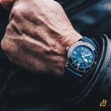 Breitling Superocean Heritage B20 Automatic 46 Blue Dial Blue Mesh Bracelet Watch for Men - AB2020161C1S1