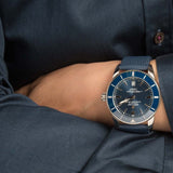 Breitling Superocean Heritage B20 Automatic 46 Blue Dial Blue Mesh Bracelet Watch for Men - AB2020161C1S1