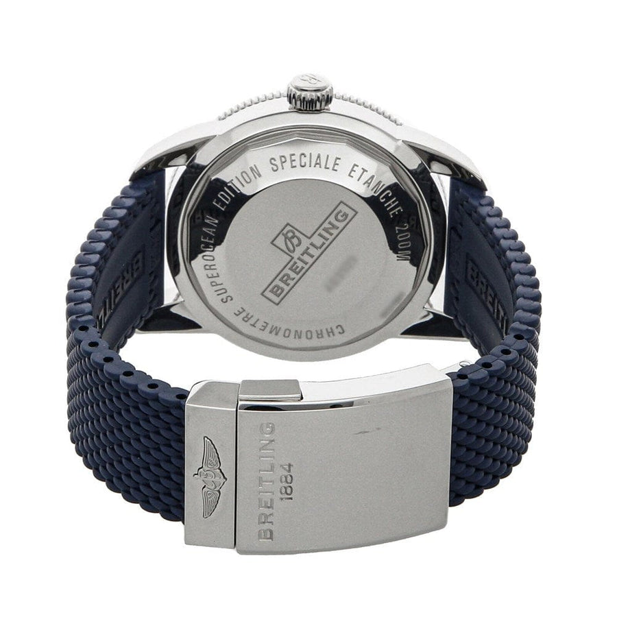 Breitling Superocean Heritage B20 Automatic 46 Blue Dial Blue Mesh Bracelet Watch for Men - AB2020161C1S1