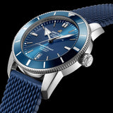Breitling Superocean Heritage B20 Automatic 46 Blue Dial Blue Mesh Bracelet Watch for Men - AB2020161C1S1