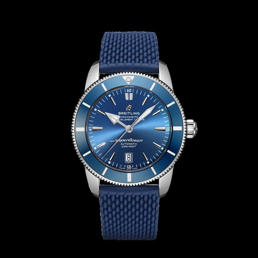 Breitling Superocean Heritage B20 Automatic 46 Blue Dial Blue Mesh Bracelet Watch for Men - AB2020161C1S1