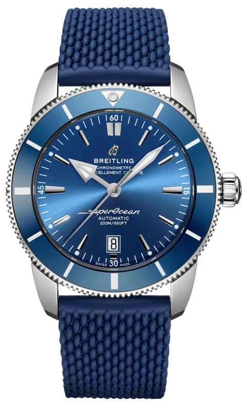 Breitling Superocean Heritage B20 Automatic 46 Blue Dial Blue Mesh Bracelet Watch for Men - AB2020161C1S1