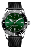 Breitling Superocean Heritage B20 Automatic 46 Green Dial Black Mesh Bracelet Watch for Men - AB2020121L1S1