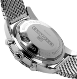 Breitling Superocean Heritage Chronograph 44 Black Dial Silver Mesh Bracelet Watch for Men - A13313121B1A1