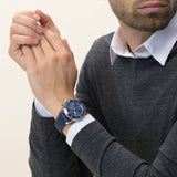 Breitling Superocean Heritage Chronograph 44 Blue Dial Blue Mesh Bracelet Watch for Men - A13313161C1S1