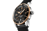 Breitling Superocean Heritage II B20 42mm Black Dial Black Mesh Bracelet Mens Watch - UB2010121B1S1