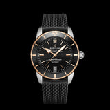 Breitling Superocean Heritage II B20 42mm Black Dial Black Mesh Bracelet Mens Watch - UB2010121B1S1